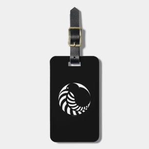 NZ Kiwi / Silver Fern Emblem Luggage Tag