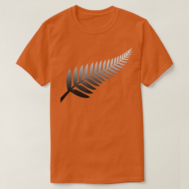 NZ Kiwi Silver Fern  for Kiwis  T-Shirt (Design Front)