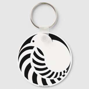 NZ Kiwi / Silver Fern Key Ring