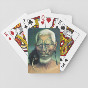 NZ Maori Leader Chief Historic Art Playing Cards
