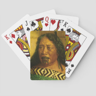 NZ Maori Leader Chieftainess Art Playing Cards