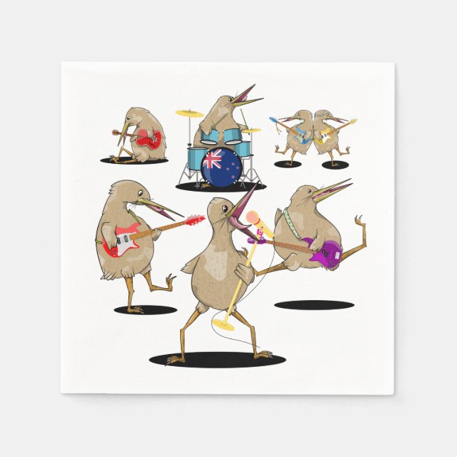 NZ Music Kiwi Band Napkin (Front)