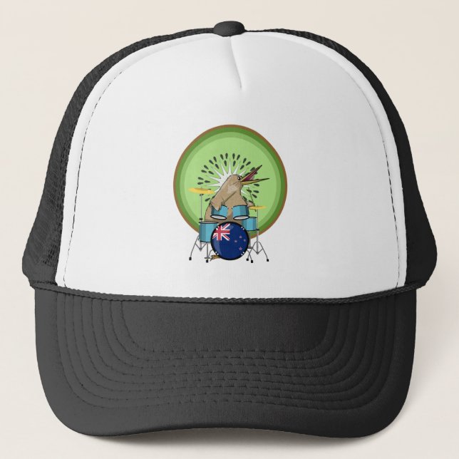 NZ Music Kiwi Drummer Trucker Hat (Front)