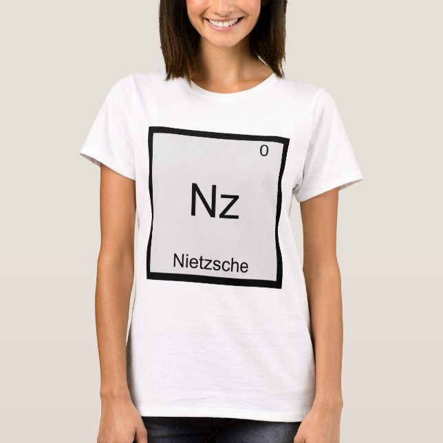 Nz - Nietzsche Funny Element Chemistry Symbol Tee (Front)