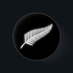 NZ Silver Fern National Emblem Patriotic Button<br><div class="desc">Proud of the beautiful Silver Fern of New Zealand? This attractive National Emblem is sure to impress! This design has been created especially to raise much-needed funding for the New Zealand Earthquake Relief Fund as this nation reels from the 2nd major quake in the past 5 months. 50% of proceeds...</div>