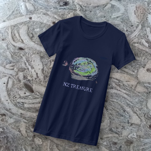 NZ TREASURE paua black abalone T-Shirt (Creator Uploaded)
