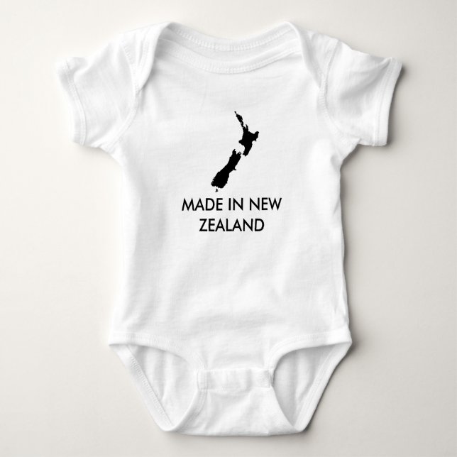 nzfern, MADE IN NEW ZEALAND Baby Bodysuit (Front)