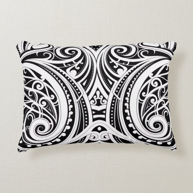 NZKULTURE unique Māori design  Decorative Cushion (Front)