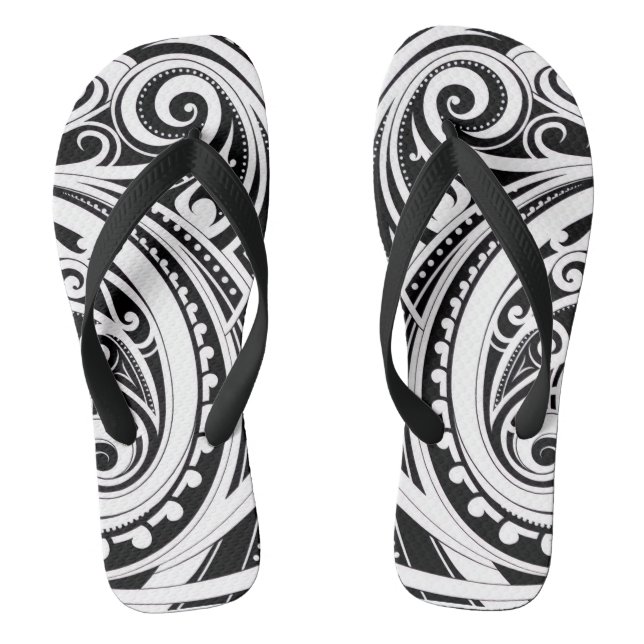 NZKULTURE unique Māori design  Jandals (Footbed)