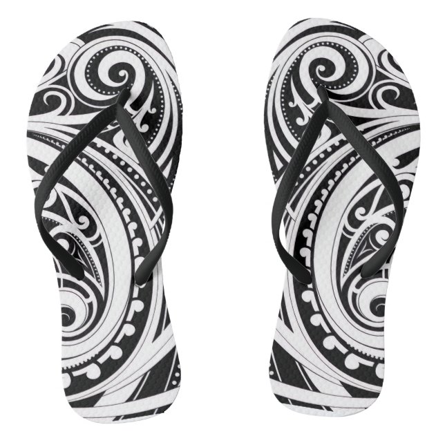 NZKULTURE unique Māori design  Jandals (Footbed)