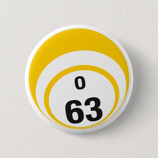 O63 Bingo Ball button (Front)