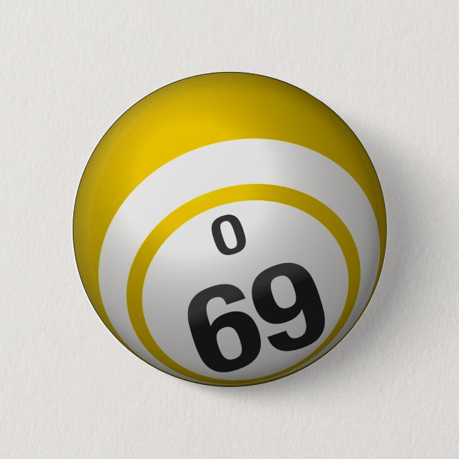 O 69 bingo button (Front)