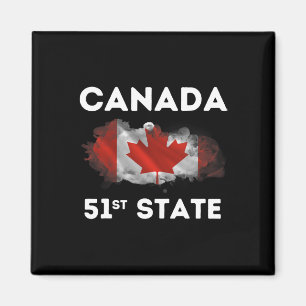 O Canada 51st State Funny Trump Canada Meme Shirt  Magnet
