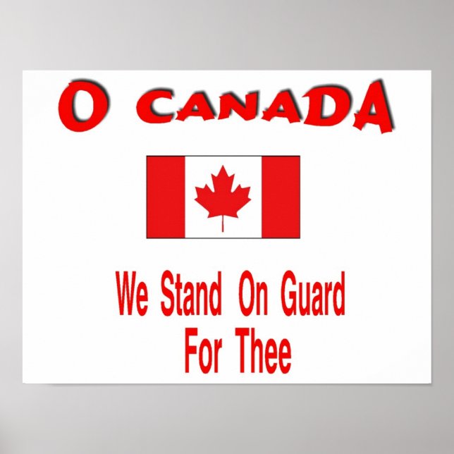 O Canada,Canada day Poster (Front)