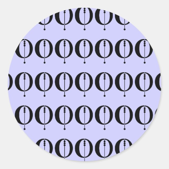 O CLASSIC ROUND STICKER (Front)