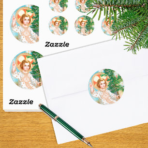 O Come, O Come, Emmanuel (Detail) Advent Classic Round Sticker