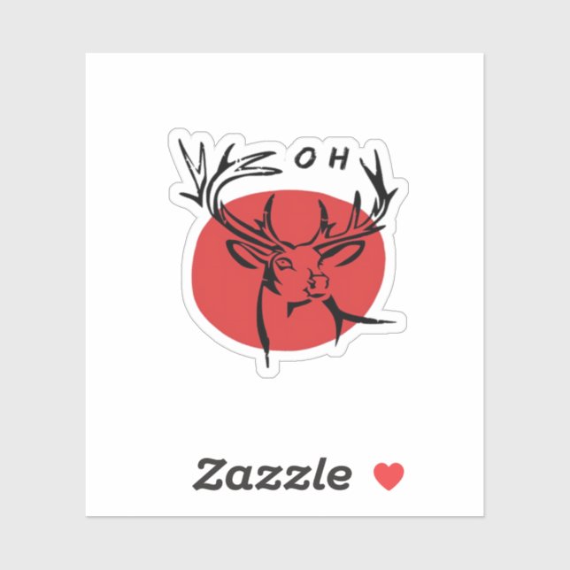 O Dear O Dear Red Retro Classic Design  (Sheet)