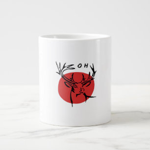 O Dear O Dear Red Retro Classic Design Large Coffee Mug