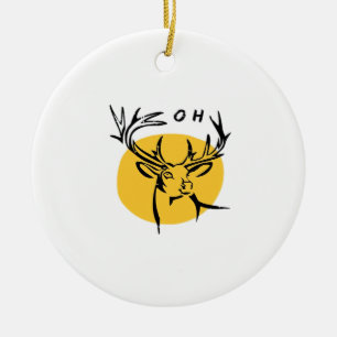 O Dear O Dear Yellow Artistic Style Ceramic Tree Decoration