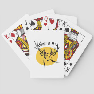 O Dear O Dear Yellow Artistic Style Playing Cards