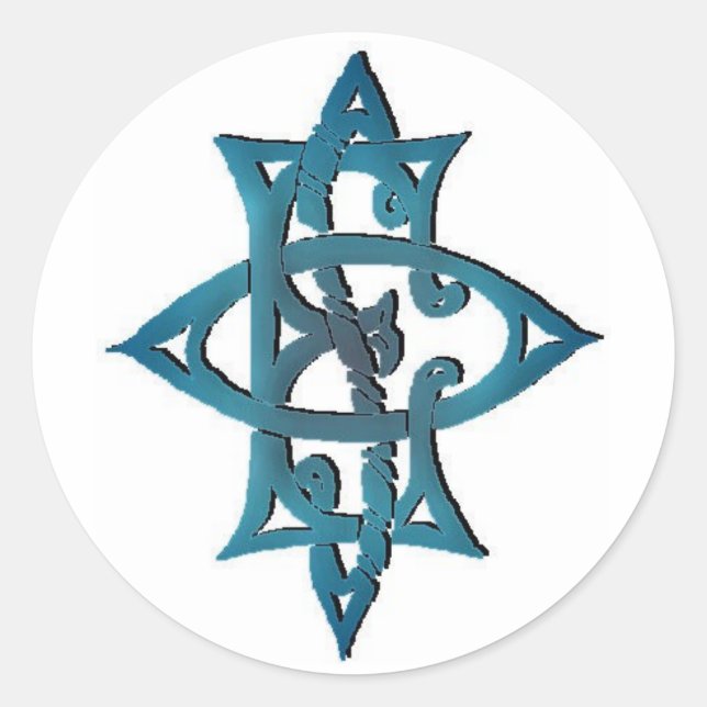 O.E.S. (Steel Blue Tattoo) Emblem Sticker (Front)