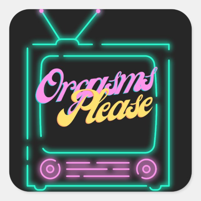 O-Face Please Square Sticker (Front)