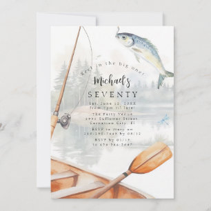 O-Fish-Ally 70th Birthday Fishing Invitation