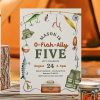 O-Fish-Ally Five Birthday Invitation