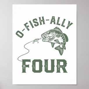 O-fish-ally Four Birthday Decorations 4th Birthday