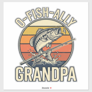 O-Fish-Ally Grandpa Fishing Vintage Shirt Design_1