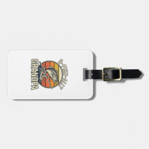 O-Fish-Ally Grandpa Fishing Vintage Shirt Design_1 Luggage Tag