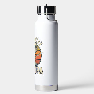 O-Fish-Ally Grandpa Fishing Vintage Shirt Design_1 Water Bottle