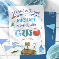 O-fish-ally, little fisherman, Boy 2nd birthday