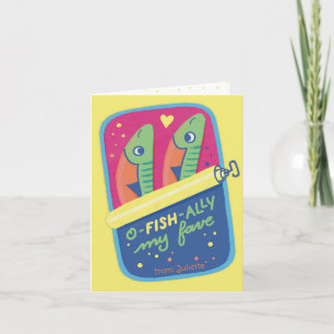 O-fish-ally My Fave - Valentine Holiday Card