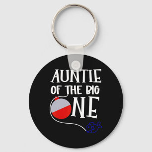 O-fish-ally One Auntie Of The Big One Birthday Boy Key Ring