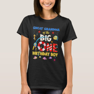 O Fish Ally One Birthday Great Grandma Of The Birt T-Shirt