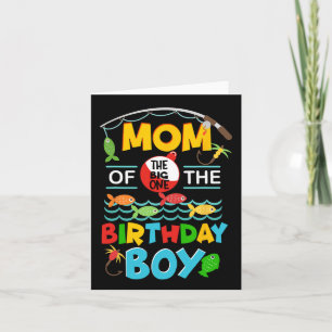 O Fish Ally One Birthday Outfit Mum Of The Birthda Card