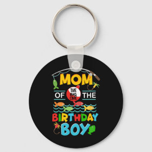 O Fish Ally One Birthday Outfit Mum Of The Birthda Key Ring
