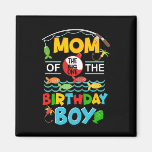 O Fish Ally One Birthday Outfit Mum Of The Birthda Magnet