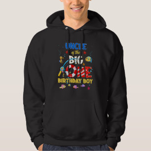 O Fish Ally One Birthday Uncle Of The Birthday Boy Hoodie