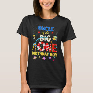 O Fish Ally One Birthday Uncle Of The Birthday Boy T-Shirt