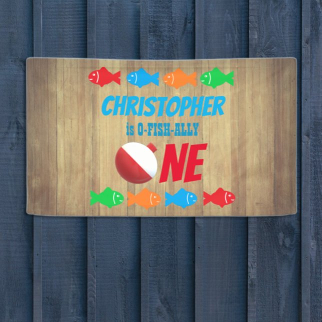 O-Fish-Ally One Fishing 1st Birthday Banner (Creator Uploaded)