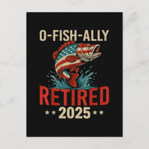 O-Fish-Ally Retired 2025 Fisherman Retirement  Enclosure Card