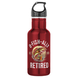 O-Fish-Ally Retired 2026 Fisherman Fishing 532 Ml Water Bottle