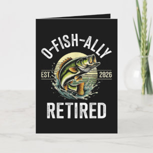 O-Fish-Ally Retired 2026 Fisherman Fishing Holiday Card