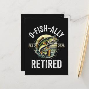 O-Fish-Ally Retired 2026 Fisherman Fishing Holiday Postcard