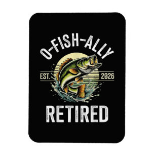 O-Fish-Ally Retired 2026 Fisherman Fishing Magnet
