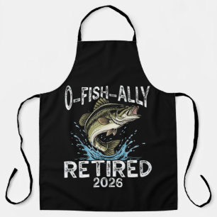 O-Fish-Ally Retired 2026 Humour Funny Apron