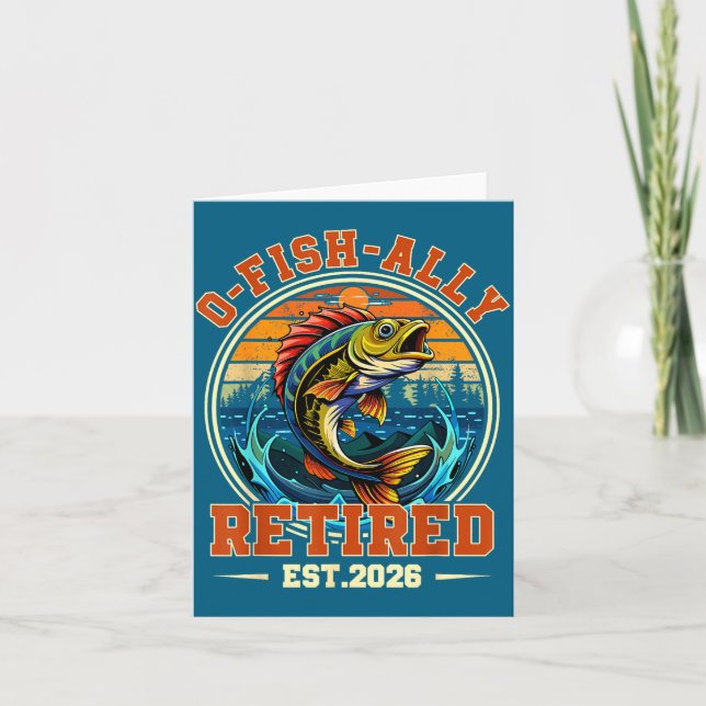 O Fish Ally Retired Fisherman Design Card (Front)