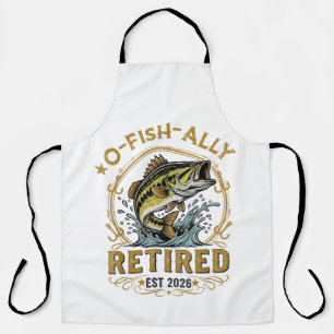 O Fish Ally Retired Since 2026 Fishing Retirement Apron